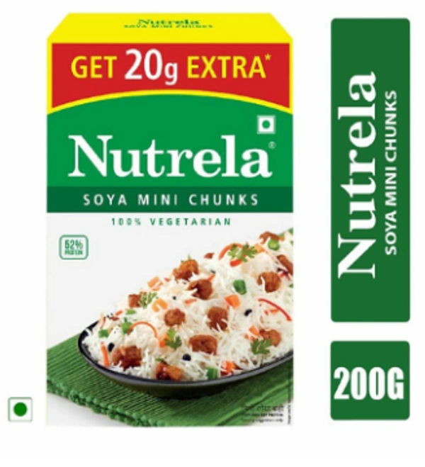 NUTRELA SOYA MINI CHUNKS - 200 GM